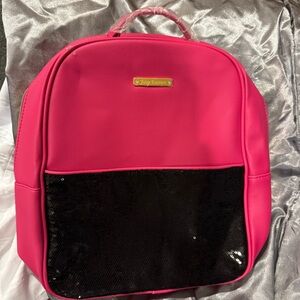 Juicy Couture Mini Backpack Pink & Black Sequin Backpack
